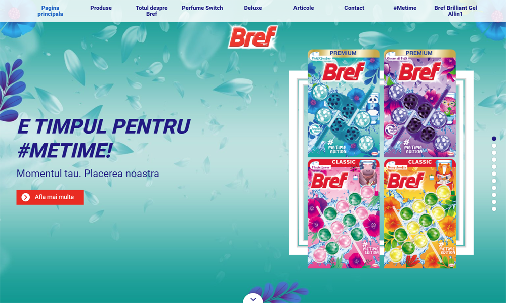 Teaser site-ul Bref Henkel România