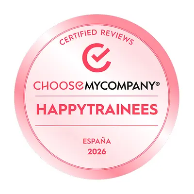 Sigla premiului „HAPPYTRAINEES 2026 by ChooseMyCompany”.