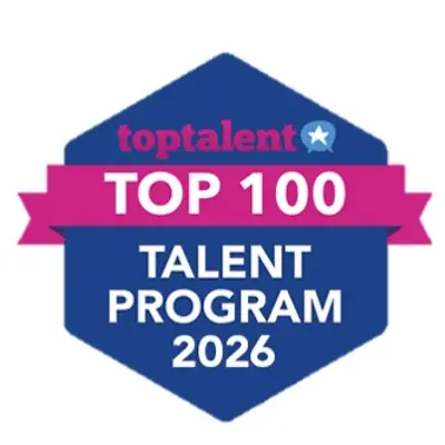 Sigla premiului Top 100 Talent Program 2026.